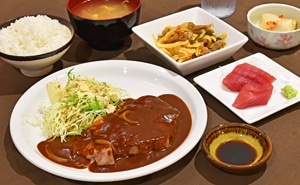 ポークチャップ定食