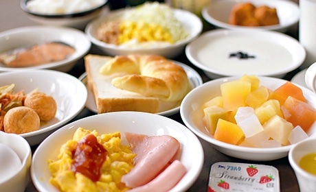 写真:朝食バイキング